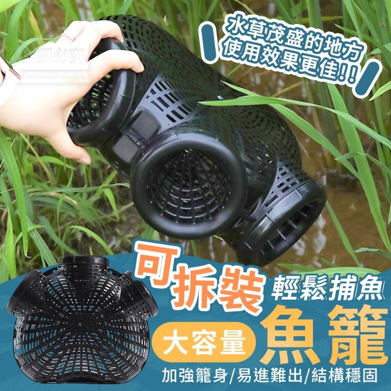 後外-輕鬆捕魚大容量可拆裝魚籠