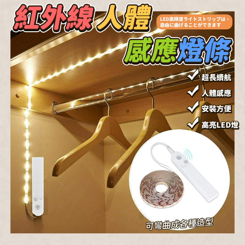 預購-04/09免120▲K6箱-紅外線人體感應燈條